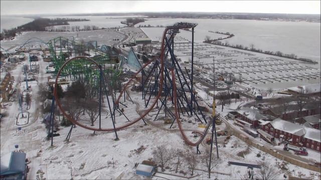 Cedar Point 2016: Valravn Construction Time Lapse (Week 23: 2/8/16 - 2/14/16) смотреть онлайн