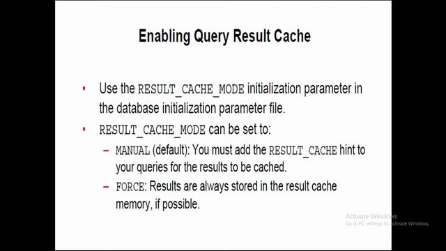 Oracle PlSql Result Cache смотреть онлайн