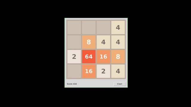tk2048, 2048 in Python 3 Tkinter смотреть онлайн