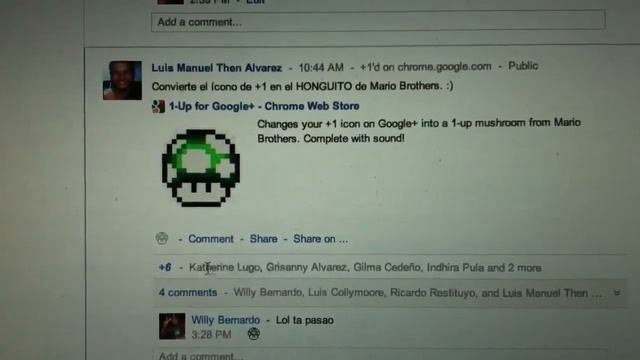 1up mushroom with G+ +1 смотреть онлайн