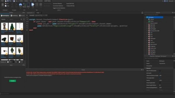 Roblox Scripting Tutorial: Planetary Gravity and Client-Side Scripts