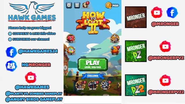 How to Loot 2 - Hero Rescue & Pin Pull Level 205 & 206 смотреть онлайн