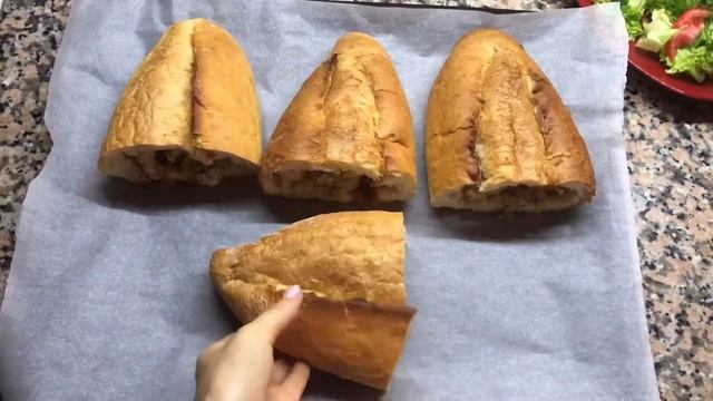 Как приготовить быстрые сандвичи из батона | Quick sandwiches | Fast food | Сандвичи на скорую руку смотреть онлайн