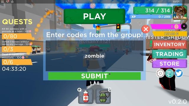 Roblox Zombie Strike codes @Roblox смотреть онлайн