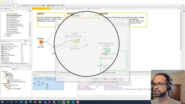 No Code Visual Machine Learning Classification using Logistic Regression | KNIME (Part1) смотреть онлайн