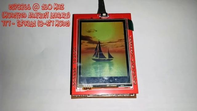 ESP8266 + 2.4" TFT LCD (ILI9341) 8-Bit Parallel Mode Benchmark смотреть онлайн