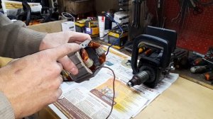 ПЦ 16/2000Т. Записка внутри, подключение статора, проводки.