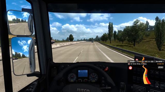 Euro Truck Simulator 2 | Куча болтовни | Чуть не повредил груз | Суровый дальнобой смотреть онлайн