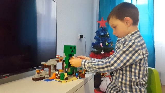 Minecraft. Лего. Шахта Крипера. смотреть онлайн