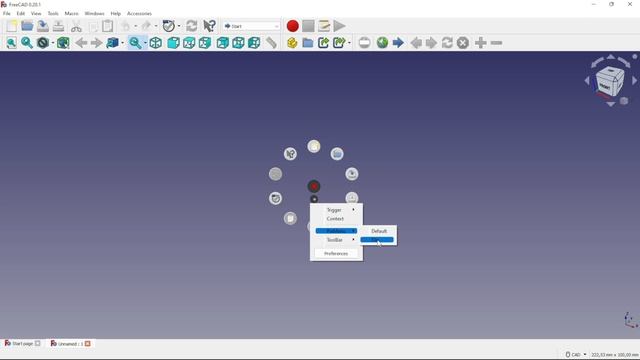 FreeCAD PieMenu 1.2 - Save and customize toolbar pie menus смотреть онлайн