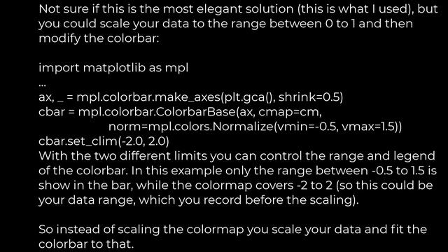 Python :Set Colorbar Range in matplotlib(5solution) смотреть онлайн