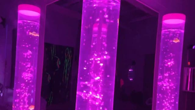 Sensory Room Aquarium Bubble Tube смотреть онлайн