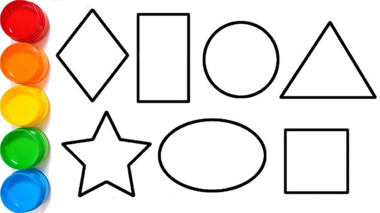 Учим и запоминаем геометрические фигуры. Для детей.