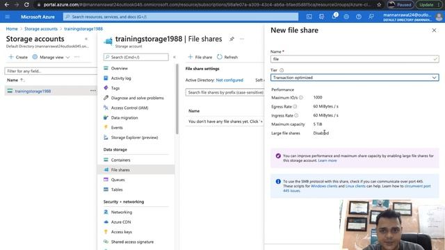 Azure Storage Acount Configure Azure File share | Azure AZ-104 Certification смотреть онлайн