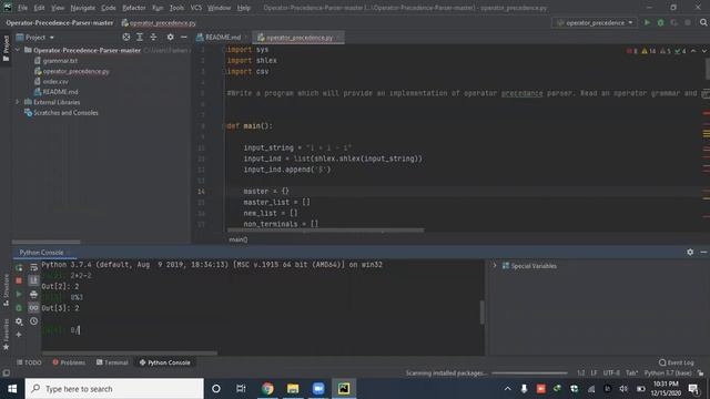 Operator Precedence Parser Project (Farhan, Khadija & Javed) смотреть онлайн