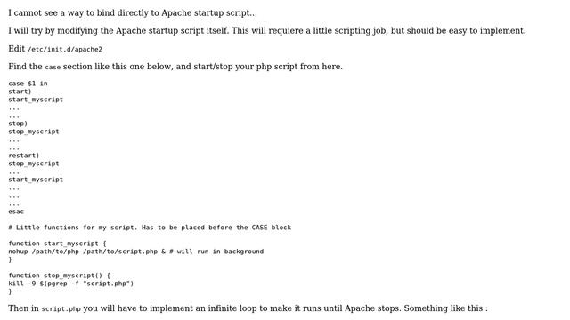 DevOps & SysAdmins: Binding a php script with a apache startup script смотреть онлайн