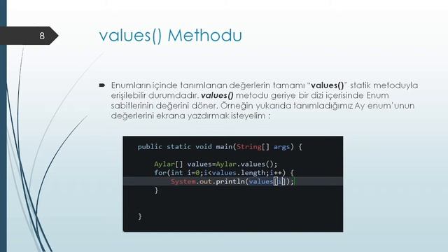 65 - Java'da Enum Kullanımı смотреть онлайн