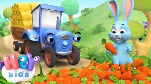 O Grande Trator Azul Aprenda os animais HeyKids - Música Infantil