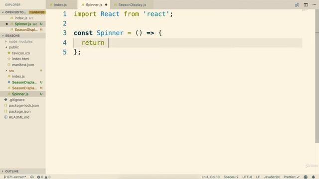 Showing a Loading Spinner [6.11] Understanding Lifecycle Methods Modern React with Redux 2020 смотреть онлайн