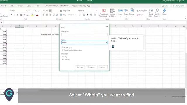 How to find a value or word in MS Excel Online #Office365 смотреть онлайн