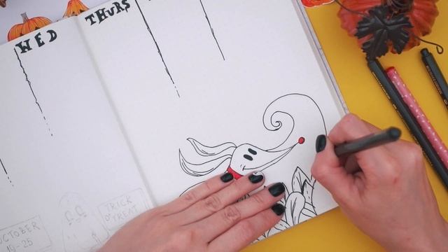 BULLET JOURNAL ? ОФОРМЛЕНИЕ НЕДЕЛИ: ХЭЛЛОУИН И ПРИВИДЕНИЯ, ТЫКВЫ ? смотреть онлайн