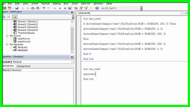 ทำภาพสลับสี กะพริบเปลี่ยนสีได้ VBA Excel