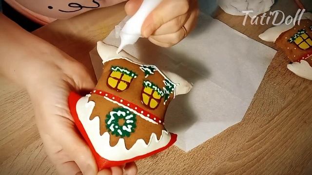 Текстильные ëлочные игрушки с ароматом кофе и ванили | МК кофейные домики смотреть онлайн