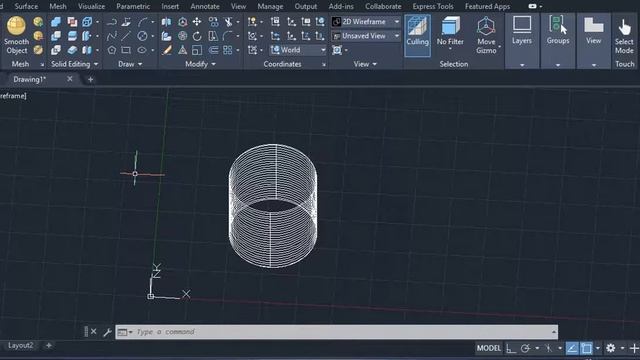 How to make outer threads on cylinder in AutoCAD смотреть онлайн