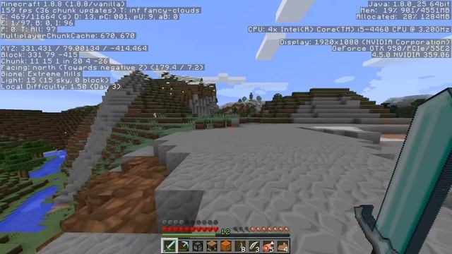 minecraft test i5 4460 gtx 950 SPHAX texture pack смотреть онлайн