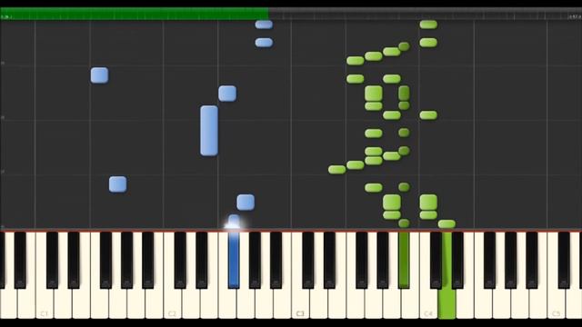 W. A. Mozart - Allegretto - K 15a (Synthesia Piano Tutorial) смотреть онлайн