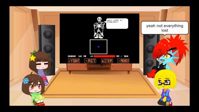Undertale react to DISBELIEF Papyrus (Spare Ending) смотреть онлайн