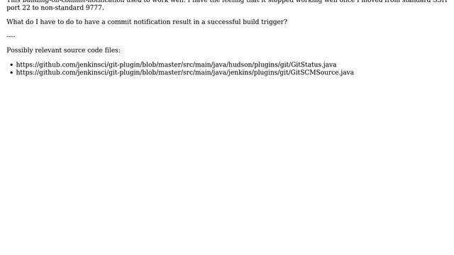 Jenkins notification-poll-build fail with "No git consumers for URI ssh://path" (2 Solutions!!) смотреть онлайн