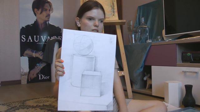 ОБЗОР РАБОТ / Рисунки с Художественной Школы / Анна Пономорева смотреть онлайн