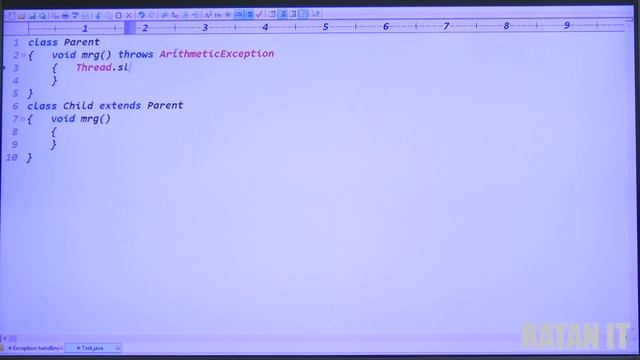 Core Java || Exception Handling || video-13 || Method Overriding Rules || By Ratan Sir смотреть онлайн