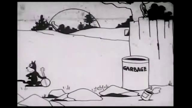Feline Follies (1919)  -  First Felix The Cat Cartoon