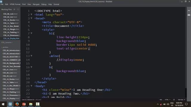 CSS 15 Display смотреть онлайн