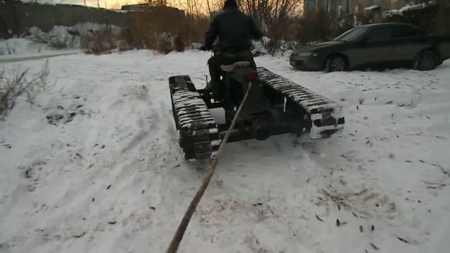 Самодельные гусеницы на мтоцикл Урал смотреть онлайн