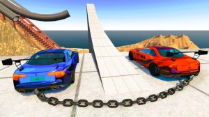 Цепные Машины vs Бесконечный спуск  1 Часть - BeamNG.drive