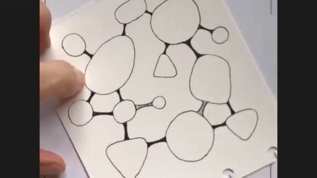 Inktober Tangles 2021 Day 07 Morrisseau