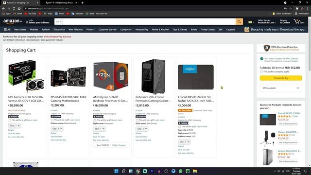 50k gaming pc in 2021| for streaming gaming | fortnite ,freefire, pubg ,gta 5 valorant смотреть онлайн