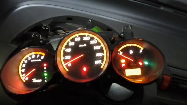 Honda Fit Aria Cluster Gauge Test смотреть онлайн