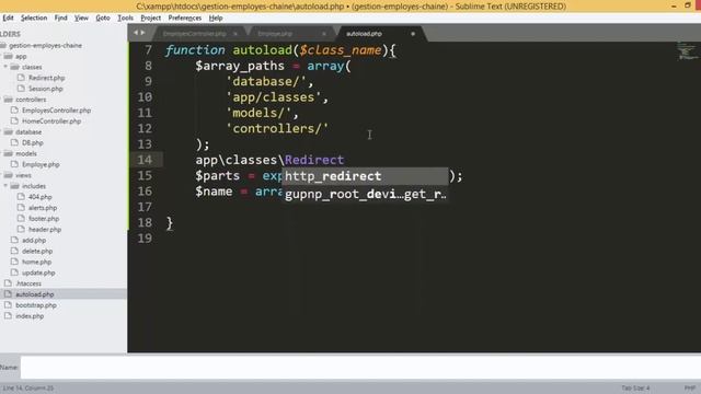 Application de gestion d'employés ب PHP MVC و PDO (إضافة ل autoload) تحديث 2019 смотреть онлайн