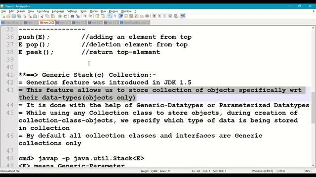 #259. Stack class with Generic Collections || Java Collection Framework || List || Generic Datatype смотреть онлайн