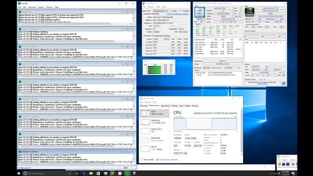 Intel Core i7 4790 CPU Temperature Heat Stress and Torture Test смотреть онлайн