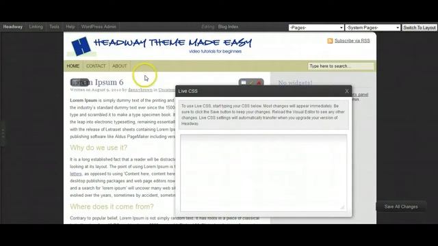 Easy CSS Coding with Headway WordPress Theme Live CSS Editor Box смотреть онлайн