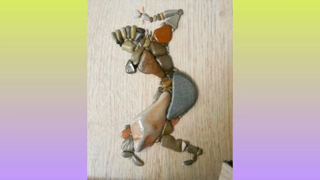 Картины  из морской гальки. Краски и грация Востока.