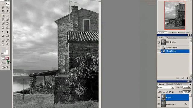 Photoshop урок 47 Перевод в чёрно белое смотреть онлайн