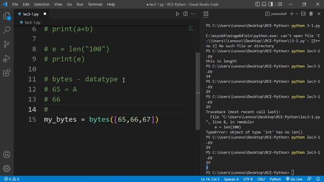 lec #3.1 what is len()function?, ASCII values?, bytes, bytearray datatypes? #viral #newvideo смотреть онлайн