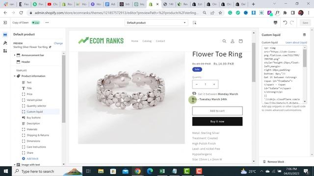 How to Display Shopify Estimated Delivery Date on Product page смотреть онлайн