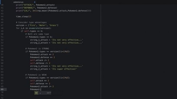 Python Pokemon - Python Class Tutorial for Beginners